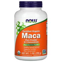 Certified Organic Maca Pure Powder Мака NOW 198 г Certified Organic Maca Pure Powder Мака NOW 198 г