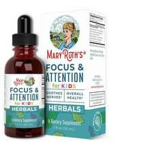 MaryRuth's, Focus & Attention for Kids Herbal Blend, Трави...