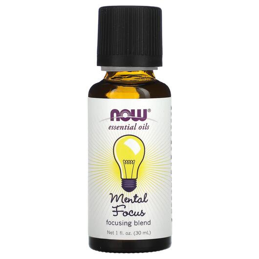 Основне фото товара Pure Essential Oil Mental Focus Основне фото товара NOW Foods, Pure Essential Oil Mental Focus, Ефірна олія, 30 мл