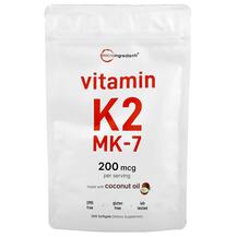 Вітамін K2 Vitamin K2 MK-7 200 mcg Micro Ingredients Вітамін K2 Vitamin K2 MK-7 200 mcg Micro Ingredients