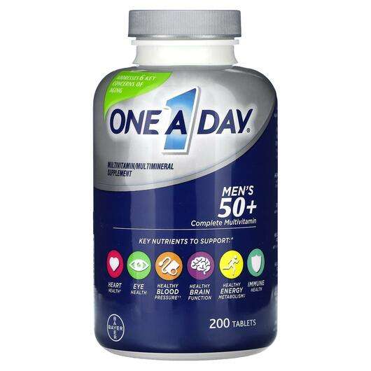 Основне фото товара One-A-Day, Men's 50+ Complete Multivitamin, Мультивітамін...