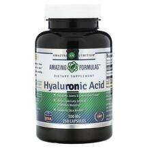 Amazing Nutrition, Hyaluronic Acid 100 mg, 250 Capsules