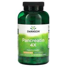 Swanson, Pancreatin 4X Triple Strength 375 mg, Панкреатин, 300...