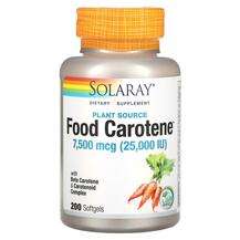 Solaray, Food Carotene 7500 mcg 25000 IU, Продукти харчування,...