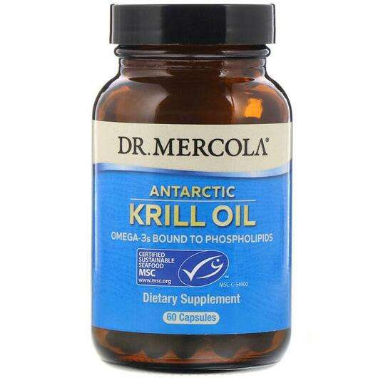 Основное фото товара Dr. Mercola, Масло Антарктического криля, Antarctic Krill Oil,...