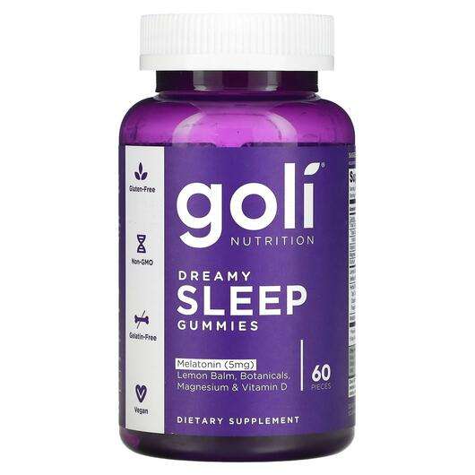 Основное фото товара Goli Nutrition, Поддержка сна, Dreamy Sleep Gummies, 60 Pieces