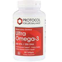 Омега 3, Molecularly Distilled Ultra Omega-3 500 EPA / 250 DHA...
