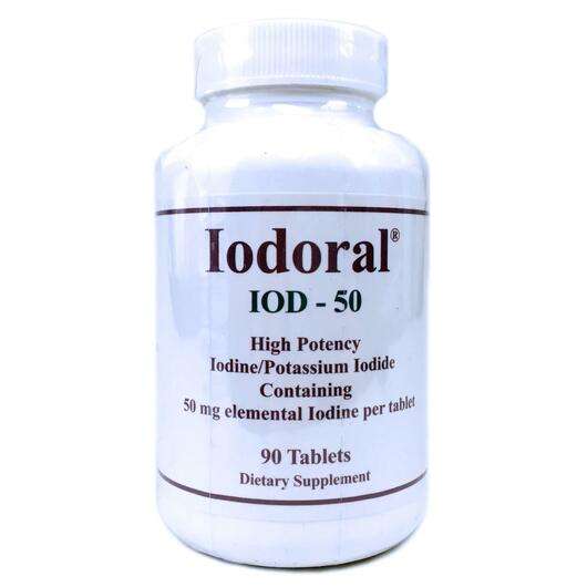 Основне фото товара Optimox Corporation, Iodoral IOD - 50, Йодорал 50 мг, 90 таблеток