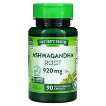 Nature's Truth, Ashwagandha Root 920 mg, Ашваганда, 90 капсул