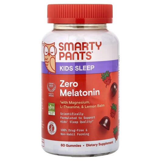 Основне фото товара Kids Sleep Zero Melatonin Gummies Strawberry Основне фото товара Kids Sleep Zero Melatonin Gummies Strawberry, Підтримка сну, 60 т
