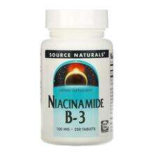 Source Naturals, Ниацинамид, Niacinamide B 3 100 mg 250, 250 т...