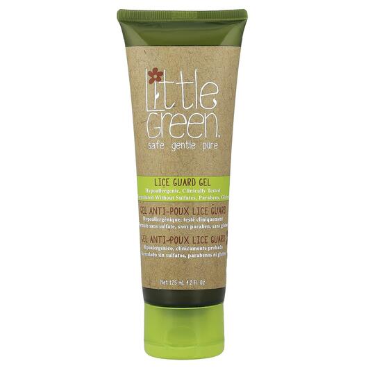 Основное фото товара Little Green Cares, Спрей для волос, Lice Guard Gel, 125 мл