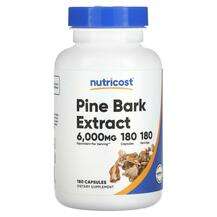 Nutricost, Pine Bark Extract 6000 mg, Пікногенол, 180 капсул