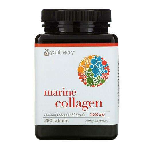 Основное фото товара Youtheory, Морской коллаген, Marine Collagen 2500 mg, 290 табл...