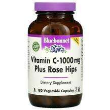 Bluebonnet, Vitamin C-1000 mg Plus Rose Hips, Вітамін С 1000 м...