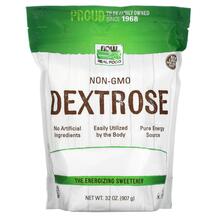 Декстроза Real Food Dextrose NOW Foods 907 г
