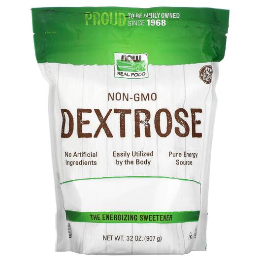 Основне фото товара Real Food Dextrose Основне фото товара NOW Foods, Real Food Dextrose, Декстроза, 907 г