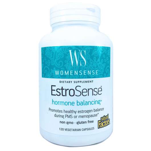 Основное фото товара Natural Factors, Баланс гормонов для женщин, EstroSense, 120 к...