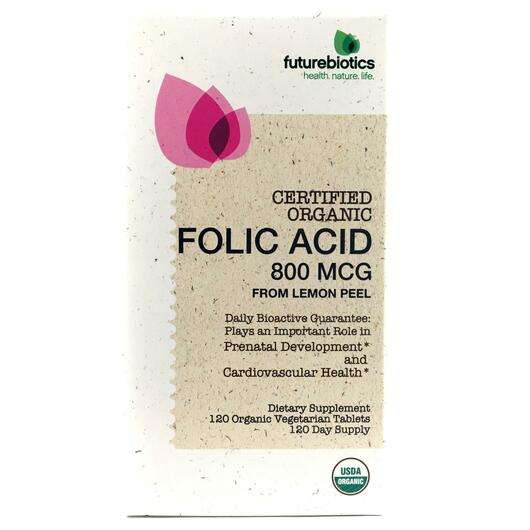 Основне фото товара Future Biotics, Folic Acid 800 mcg, Фолієва кислота 800 мкг, 1...