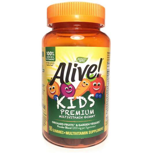 Основное фото товара Nature's Way, Жевательные витамины для детей, Alive! Gummies M...