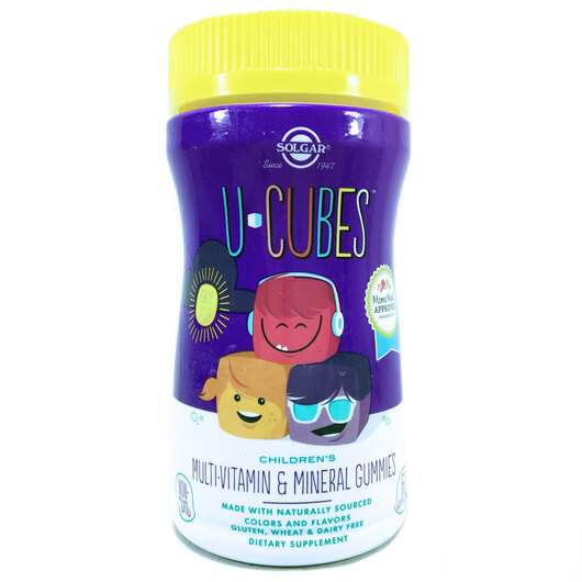 Основное фото товара Solgar, Детские витамины, U-Cubes Children's, 60 конфет