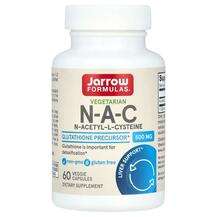 Jarrow Formulas, N-ацетил-цистеин NAC, Vegetarian N-A-C 500 mg...