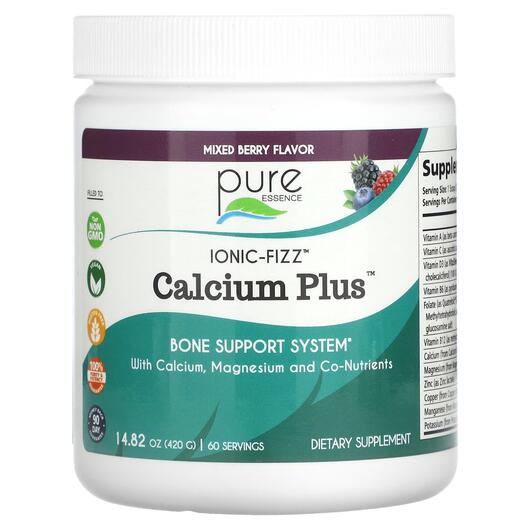 Основне фото товара Ionic-Fizz Calcium Plus Mixed Berry 1 Основне фото товара Pure Essence, Ionic-Fizz Calcium Plus Mixed Berry 1, Кальцій, 420