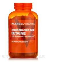 Mt. Angel Vitamin Company, Betaine HCl, 200 Vegetarian Chlorocaps