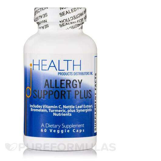 Основне фото товара Health Products Distributors, Allergy Support Plus, Засіб від ...