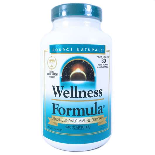 Основне фото товара Source Naturals, Wellness Formula, Підтримка імунітету, 240 ка...