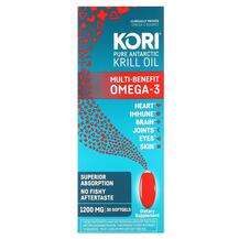 Pure Antarctic Krill Oil Multi-Benefit Omega-3 1200 mg, Олія А...