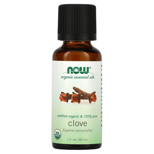 Основное фото товара NOW Foods, Гвоздика, Pure Essential Oil Organic Clove, 30 мл