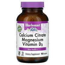 Bluebonnet, Кальций, Calcium Citrate Magnesium Vitamin D3, 90 ...