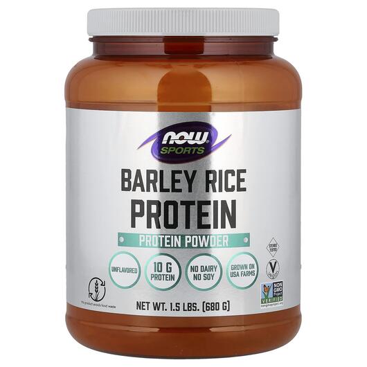 Основне фото товара Sports Barely Rice Protein Powder Unflavored, Протеїн, 680 г