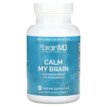 Calm My Brain Поддержка стресса BrainMD 90 капсул Calm My Brain Поддержка стресса BrainMD 90 капсул