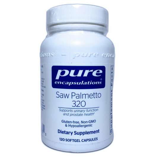 Основное фото товара Pure Encapsulations, Сав Пальметто, Saw Palmetto 320, 120 капсул
