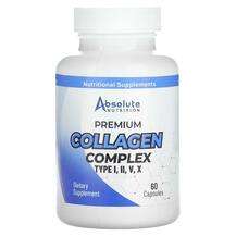 Absolute Nutrition, Premium Collagen Complex Type I II V X, Ко...