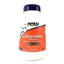 Now, L-Карнитин 1000 мг, L-Carnitine 1000 mg, 100 таблеток