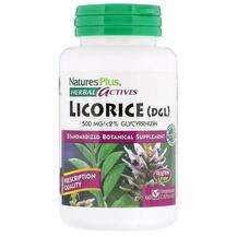 Natures Plus, Herbal Actives Licorice DGL 500 mg, Лакриця, 60 ...