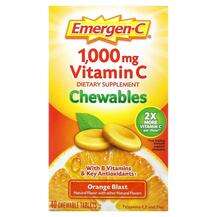 Emergen-C, Vitamin C Chewables Orange Blast 500 mg, 40 Chewabl...