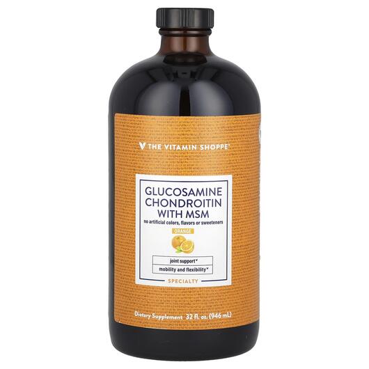 Основне фото товара Glucosamine Chondroitin With MSM Orange, Глюкозамін Хондроітин, 9