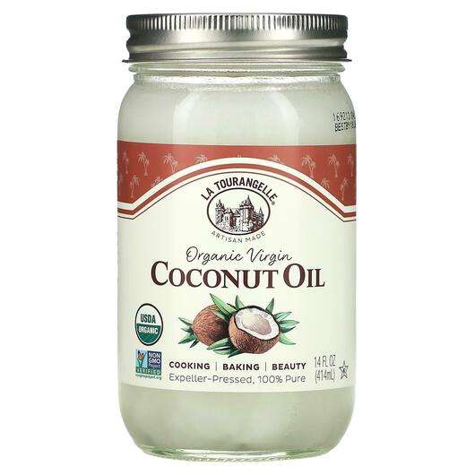 Основное фото товара La Tourangelle, Кокосовое масло, Organic Virgin Coconut Oil, 414 