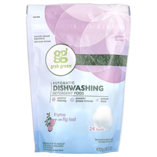 Основне фото товара Automatic Dishwashing Detergent Pods Thyme with Fig Leaf 24 Loads Основне фото товара Automatic Dishwashing Detergent Pods Thyme, Миючі для посудомийни