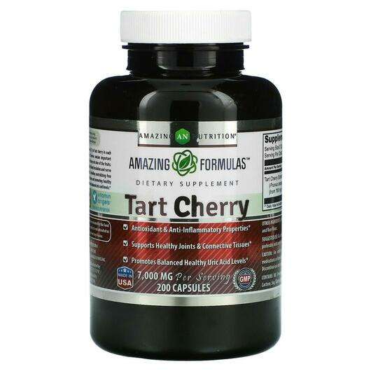 Основне фото товара Amazing Nutrition, Tart Cherry 3500 mg, Екстракт вишні, 200 ка...