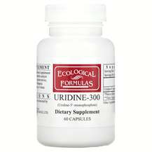 Ecological Formulas, Уридин 300 мг, Uridine-300, 60 капсул