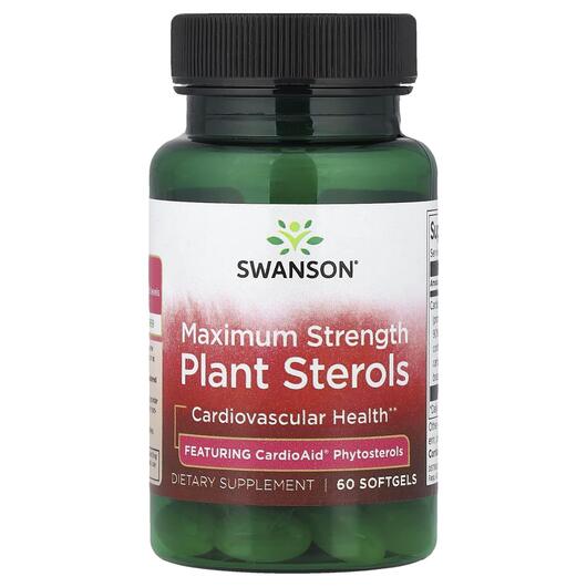 Основне фото товара Plant Sterols Maximum Strength Основне фото товара Swanson, Plant Sterols Maximum Strength, Бета-Ситостерол, 60 капс