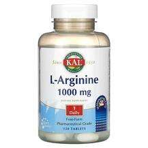 KAL, L-Аргинин, L-Arginine 1000 mg, 120 таблеток