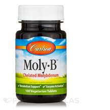 Carlson, Moly-B Chelated Molybdenum, Молібден, 100 таблеток