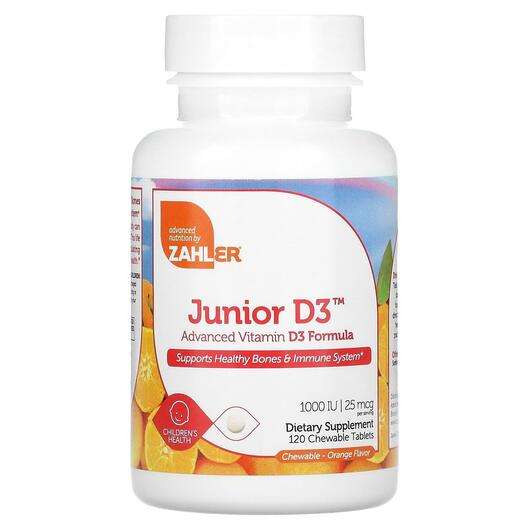 Основне фото товара Zahler, Junior D3 Orange, Вітамін D3, 120 таблеток