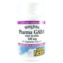 Natural Factors, Stress Relax Pharma GABA 100 mg, 60 Veggie Caps